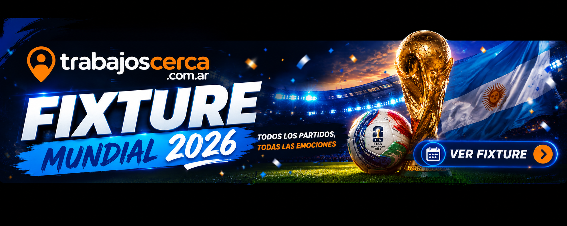 Fixture Mundial 2026 — trabajoscerca.com.ar